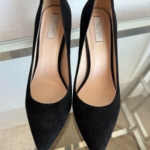Cole Haan Suede Stiletto Black Heels